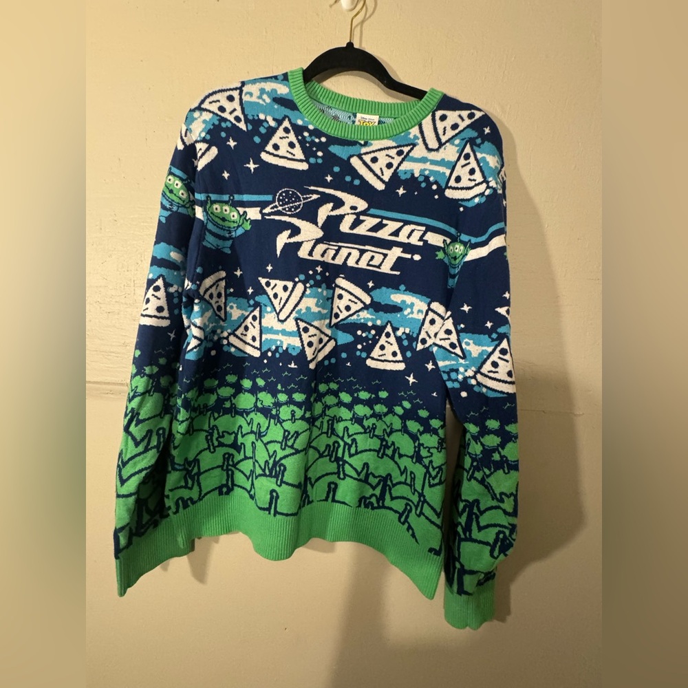 Disney Toy Story Pizza Planet Sweater Size XL